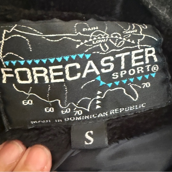 Forecaster Sport Women's Red Black Hooded Full ZipJacket Small Aztec Print Soft - Picture 10 of 10